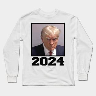 Trump 2024 Mugshot Long Sleeve T-Shirt